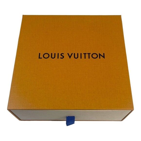 Louis Vuitton Authentic Empty Gift Box6.75x6.75x3 Purse Wallet Drawer Style Ora - Picture 1 of 9